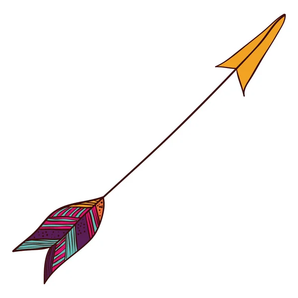 Arrow of boho style design — Stock Vector