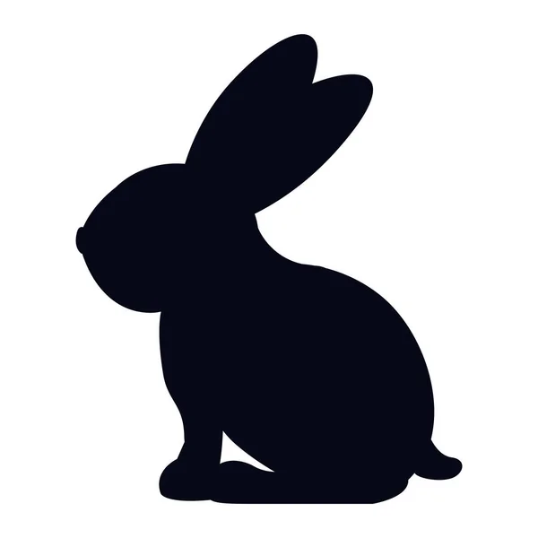 Isolato disegno animale coniglio — Vettoriale Stock