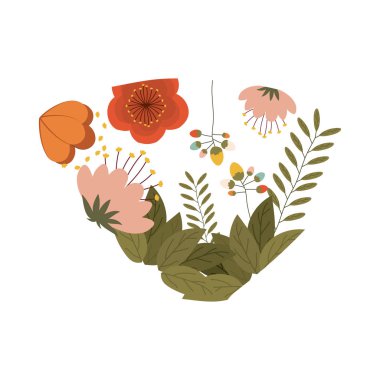 İzole çiçek dekorasyon