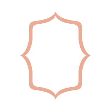 İzole kare dekorasyon