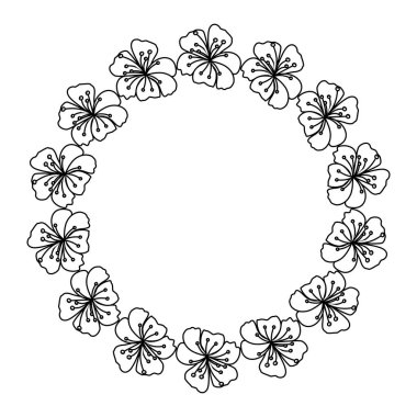 Dekorasyon izole çiçek taç