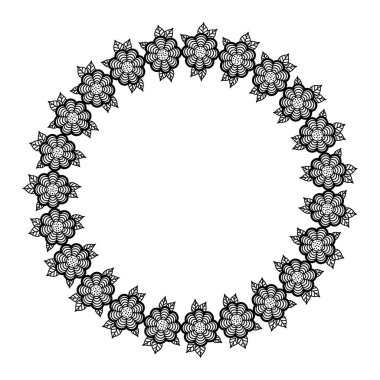 Dekorasyon izole çiçek taç