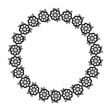 Dekorasyon izole çiçek taç