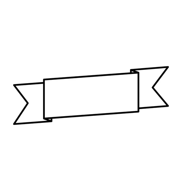 Diseño de cinta de decoración aislada — Vector de stock