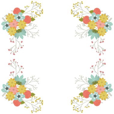 İzole gül dekorasyon