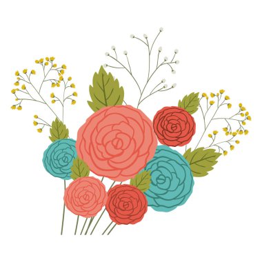 İzole gül dekorasyon