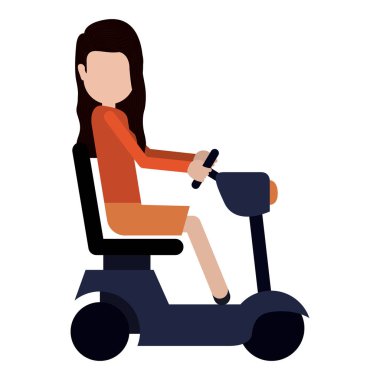 Engelli kızı karikatür tasarım