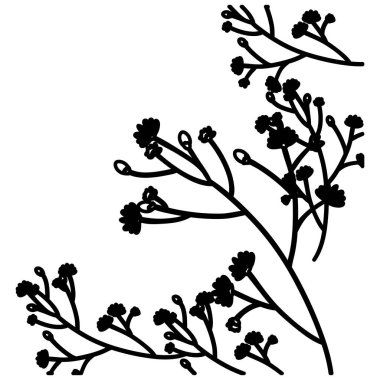 İzole çiçek dekorasyon