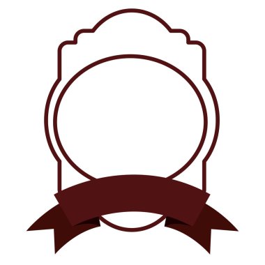 Şerit tasarımı ile izole kare