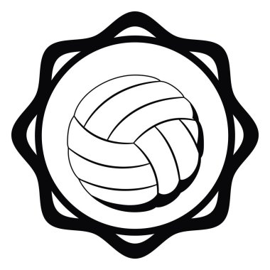 İzole topu Voleybol tasarım