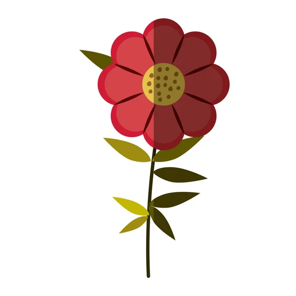 Elszigetelt virág dekoráció design — Stock Vector