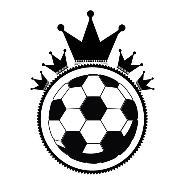 Ізольований м'яч футбольного дизайну — стоковий вектор