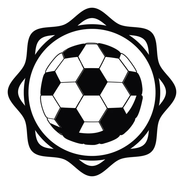 Bola aislada de diseño de fútbol — Archivo Imágenes Vectoriales