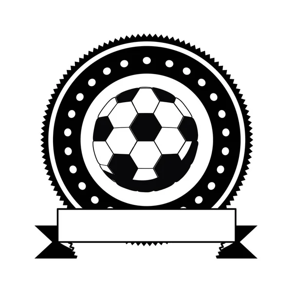 Ізольований м'яч футбольного дизайну — стоковий вектор
