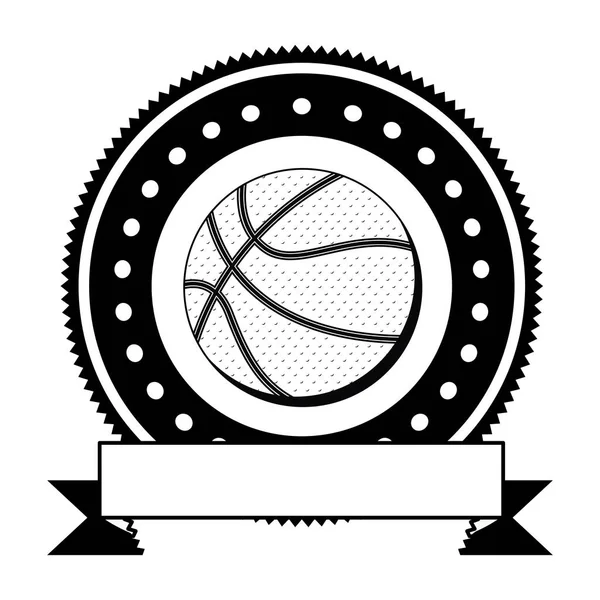 Isolierter Ball im Basketballdesign — Stockvektor