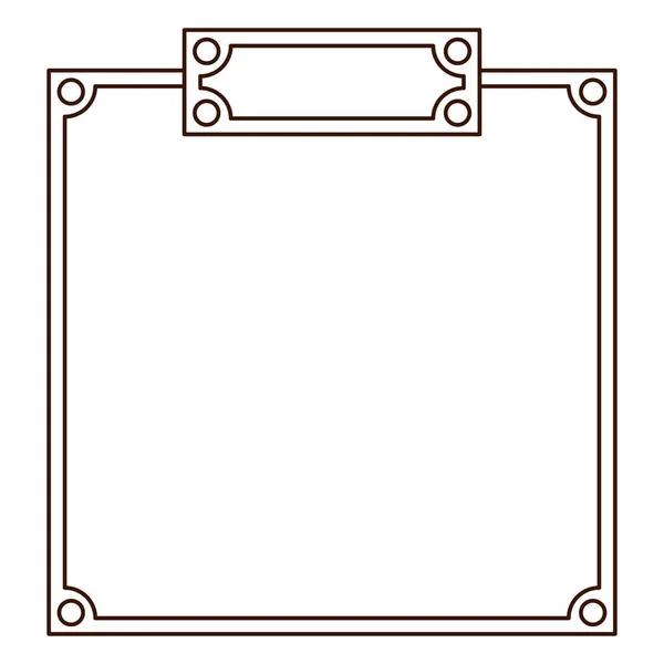 Diseño de marco aislado — Archivo Imágenes Vectoriales