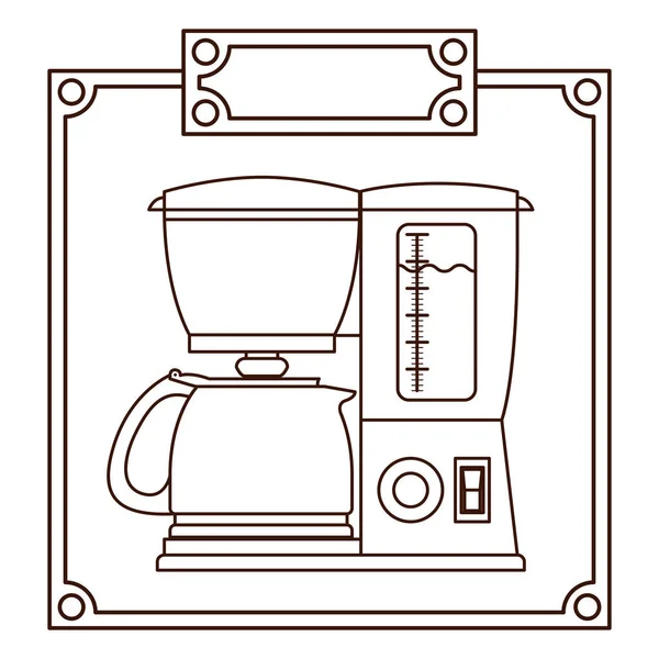 Design isolado da máquina de café —  Vetores de Stock