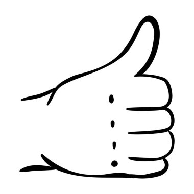 İzole el jest tasarım