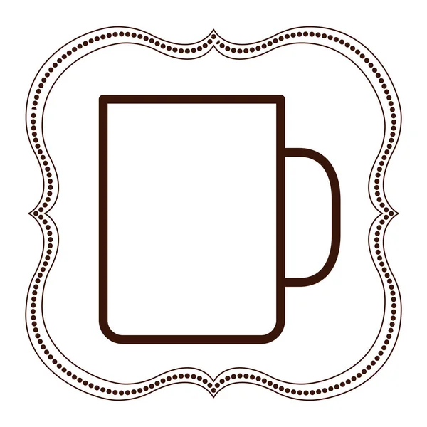 Tasse à café isolée design — Image vectorielle