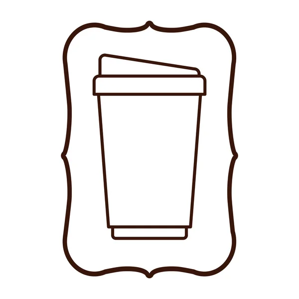 Tasse à café isolée design — Image vectorielle