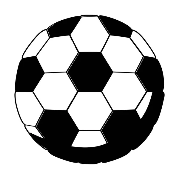 Απομονωμένη μπάλα ποδοσφαίρου σχεδιασμού — Διανυσματικό Αρχείο