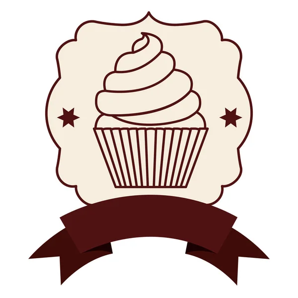 Muffin-Innenrahmendesign — Stockvektor