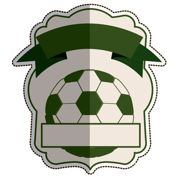Bola aislada de diseño de fútbol — Archivo Imágenes Vectoriales