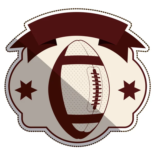 Изолированный мяч американского футбольного дизайна — стоковый вектор