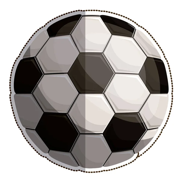Bola aislada de diseño de fútbol — Vector de stock