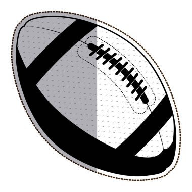 Amerikan futbolu tasarım izole topu