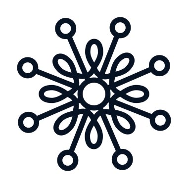 Kar tanesi Noel sezon tasarım