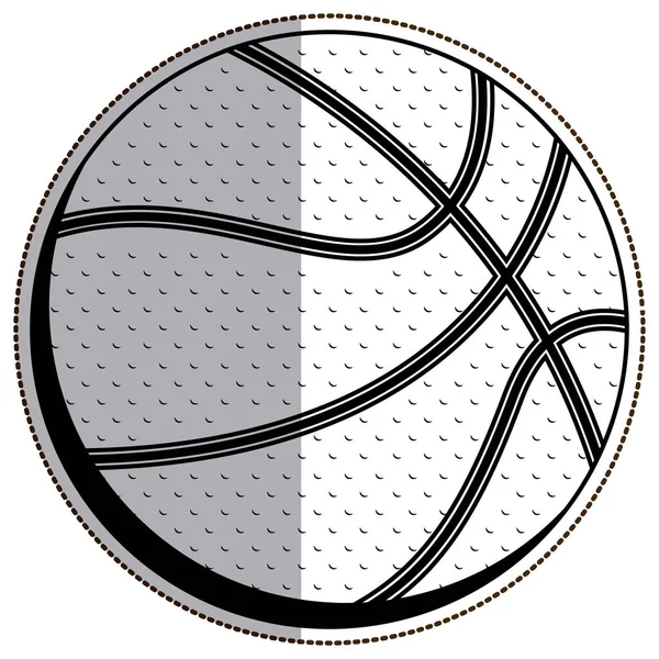 Isolierter Ball im Basketballdesign — Stockvektor