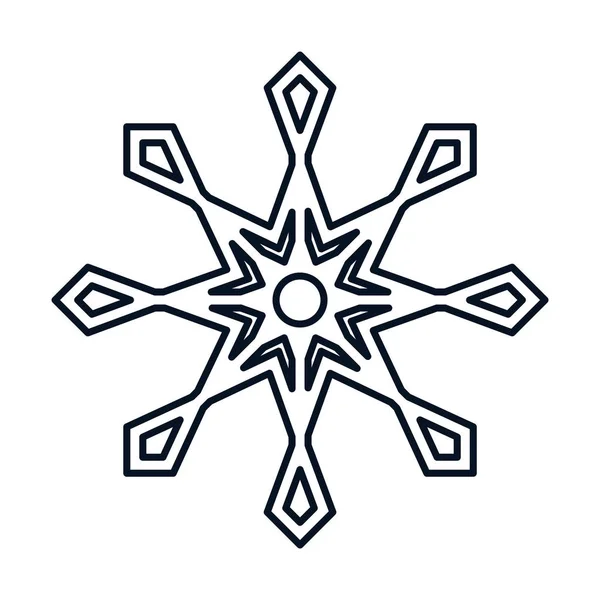 Snowflake of Christmas season design — Stock Vector