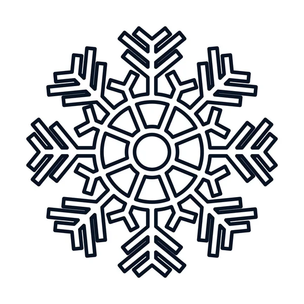 Снежинка рождественского сезона — стоковый вектор