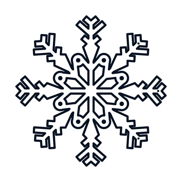 Snöflinga av jul säsong design — Stock vektor