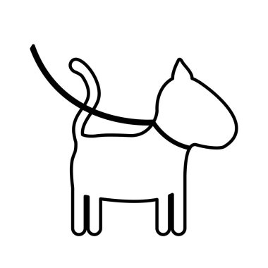 İzole köpek maskot tasarım