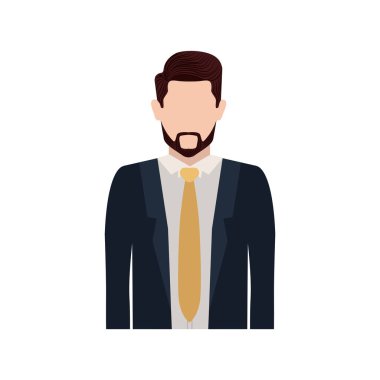 İzole avatar adam tasarım