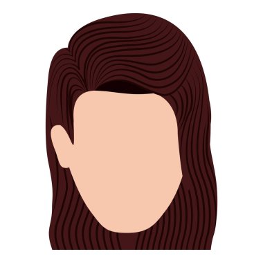 İzole kadın baş tasarım