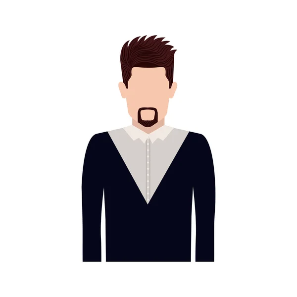 Diseño de hombre avatar aislado — Vector de stock