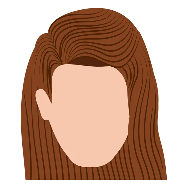 Isolated woman head design — Stock Vector