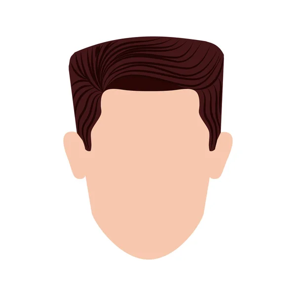 Diseño de cabeza de hombre aislado — Vector de stock