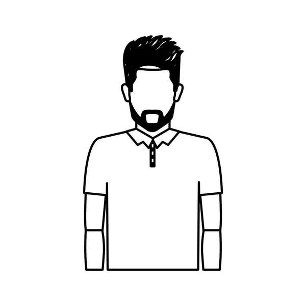 Design de homem avatar isolado — Vetor de Stock