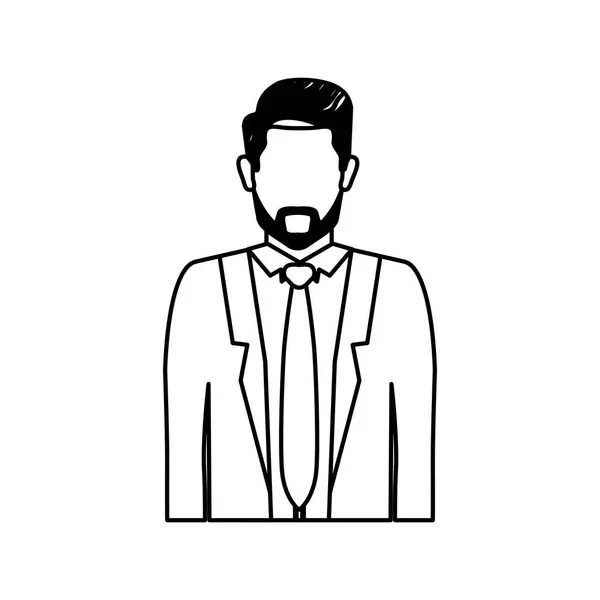 Izolované avatar man designu — Stockový vektor