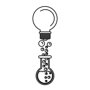 İzole ampul ve büyük fikir kavramı