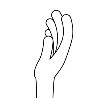 İzole insan el tasarım