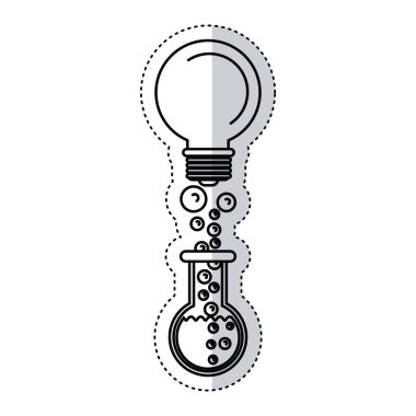 İzole ampul ve büyük fikir kavramı