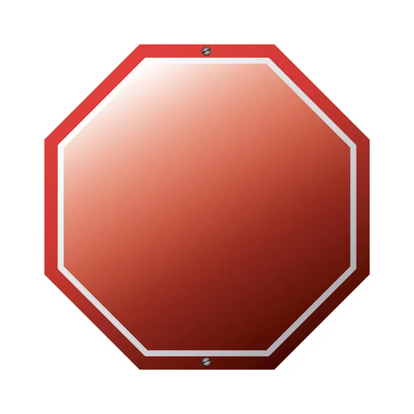 Isolé rouge panneau de signalisation design — Image vectorielle