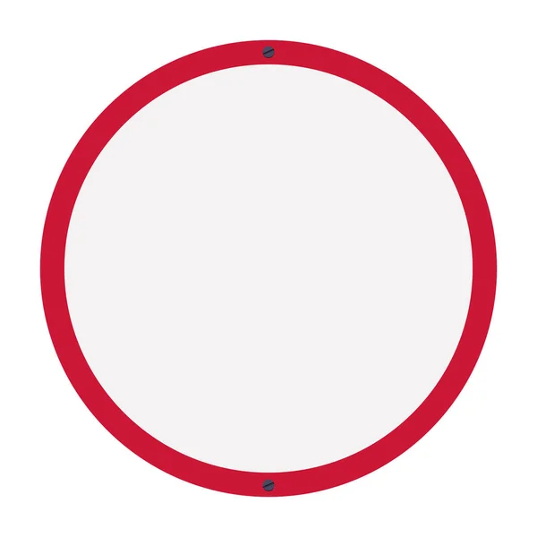 赤と白の孤立した道路標識設計 — ストックベクタ