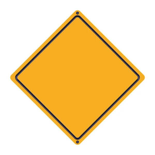 Erillinen keltainen liikennemerkki suunnittelu — vektorikuva