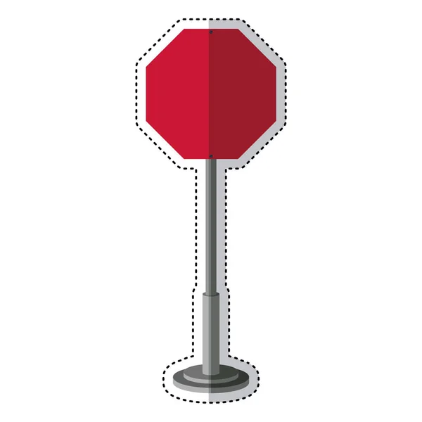 고립 된 빨간도 표지판 디자인 — 스톡 벡터